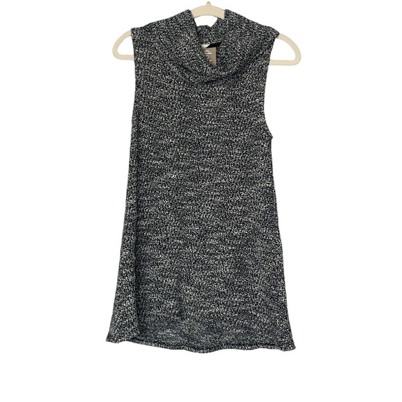 Dolan‎ Left Coast Collection black/white sleeveless cowl neck sweater. Size M - Picture 1 of 8